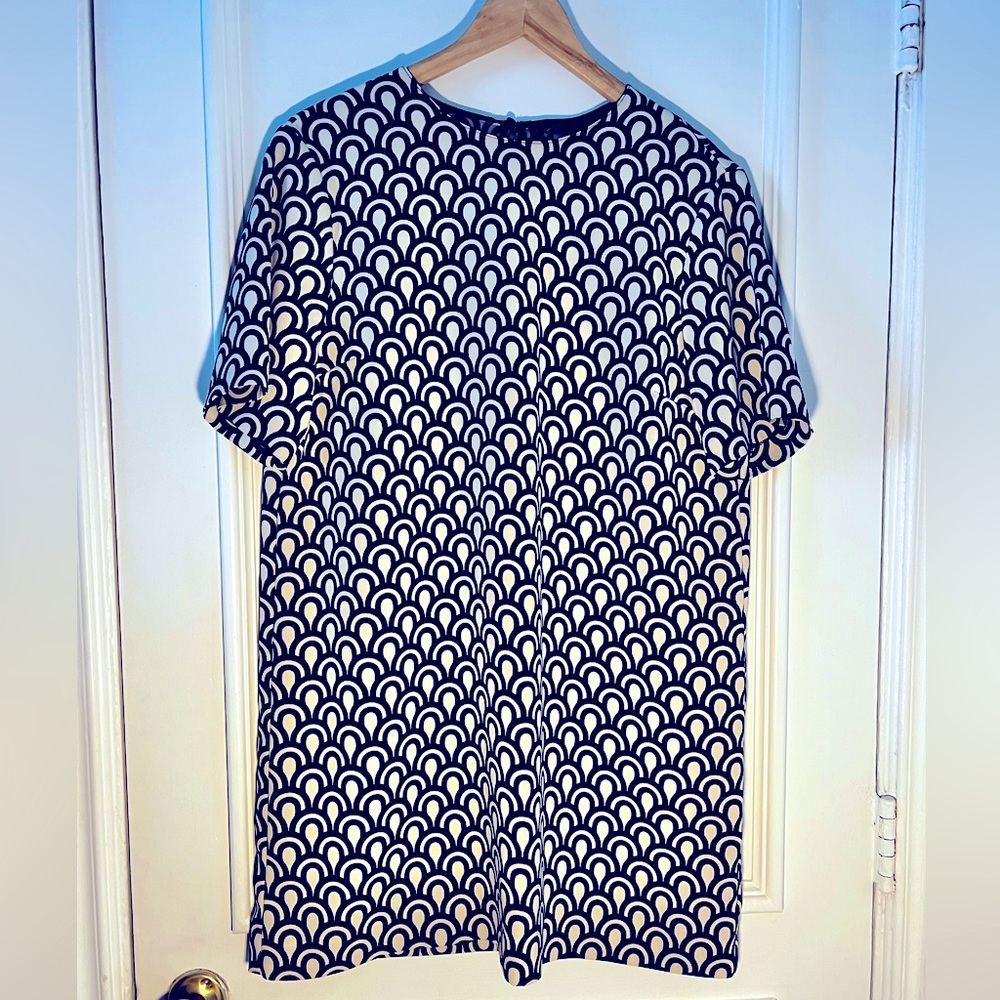 Zara Printed Shift Dress size Large